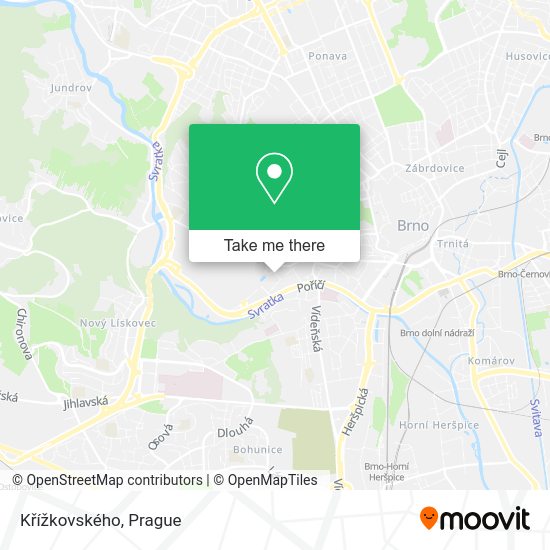 Křížkovského map