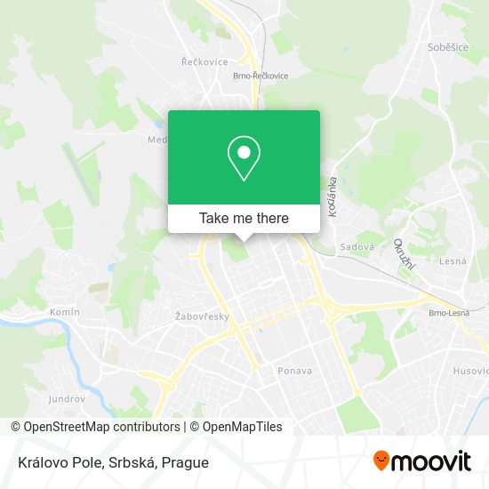 Královo Pole, Srbská map