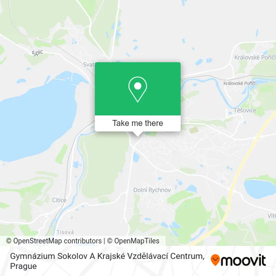 Карта Gymnázium Sokolov A Krajské Vzdělávací Centrum