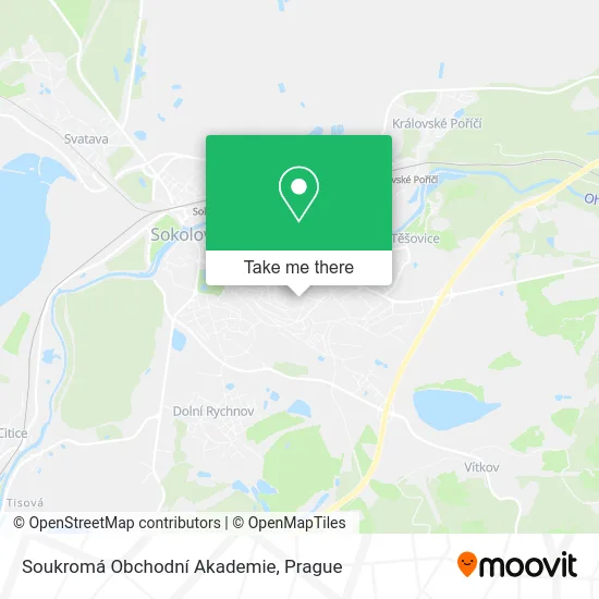 Карта Soukromá Obchodní Akademie