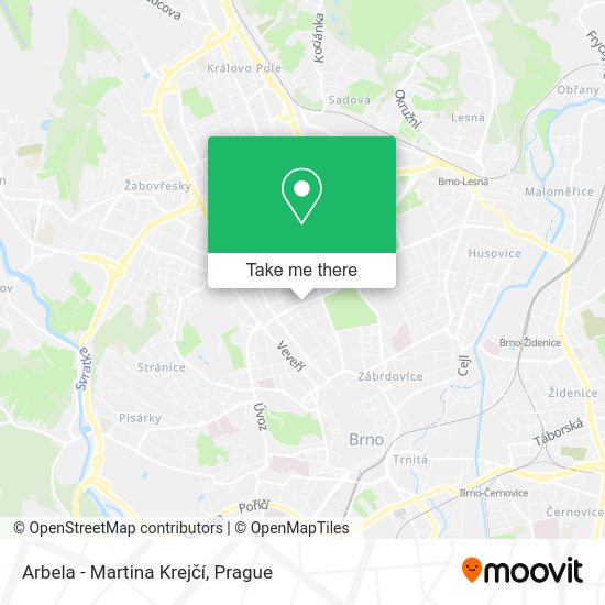 Arbela - Martina Krejčí map