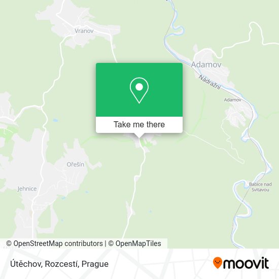 Útěchov, Rozcestí map