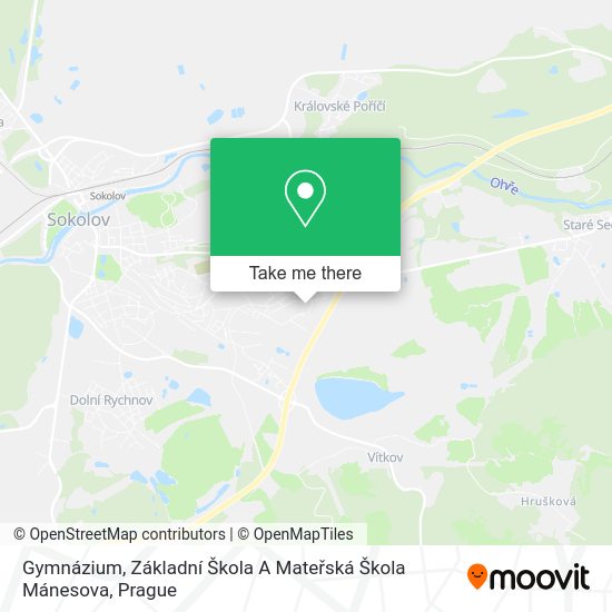 Gymnázium, Základní Škola A Mateřská Škola Mánesova map