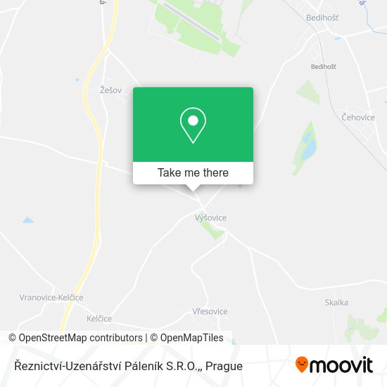 Řeznictví-Uzenářství Páleník S.R.O., map