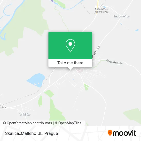 Карта Skalica,,Mallého Ul.