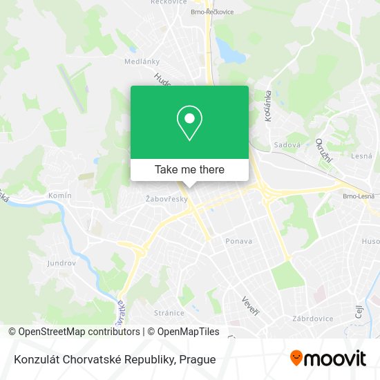 Konzulát Chorvatské Republiky map