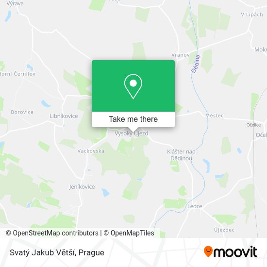 Svatý Jakub Větší map
