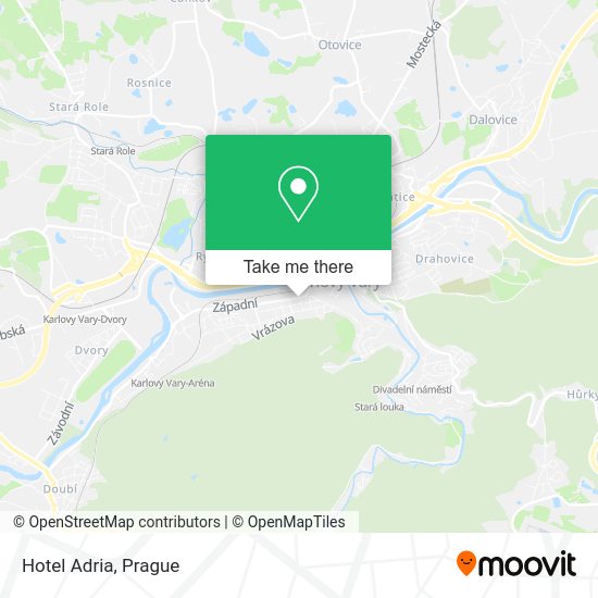 Hotel Adria map