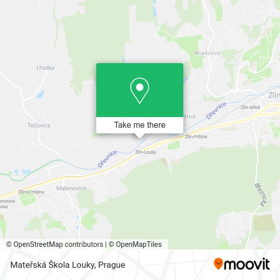 Mateřská Škola Louky map