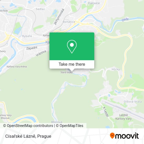 Císařské Lázně map