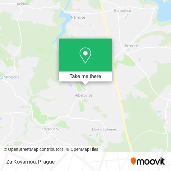 Карта Za Kovárnou