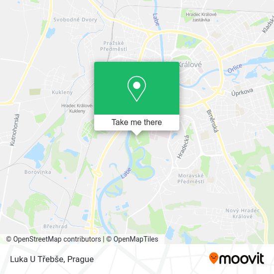 Luka U Třebše map