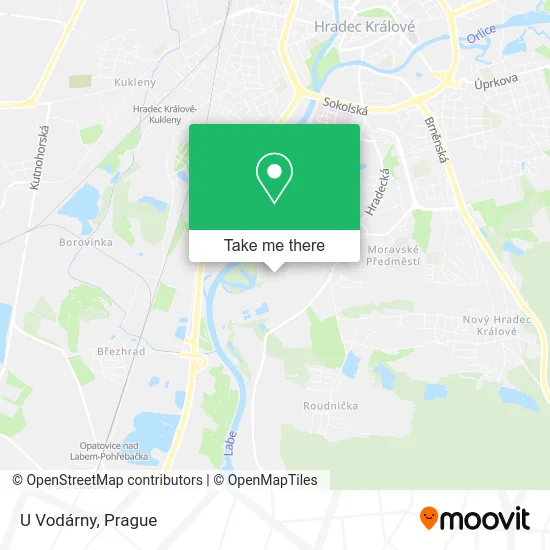 Карта U Vodárny