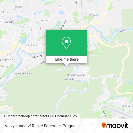 Velvyslanectví Ruské Federace map