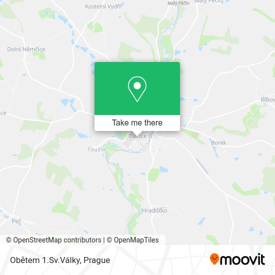 Obětem 1.Sv.Války map