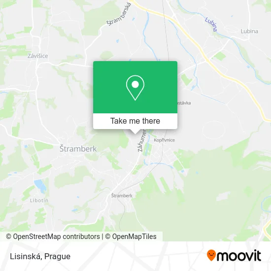 Карта Lisinská