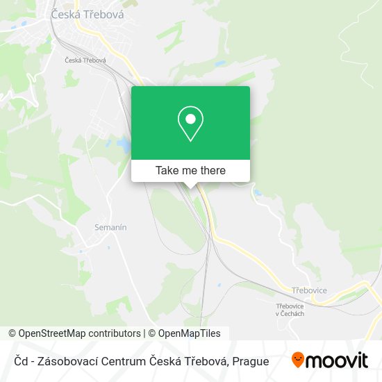 Čd - Zásobovací Centrum Česká Třebová map