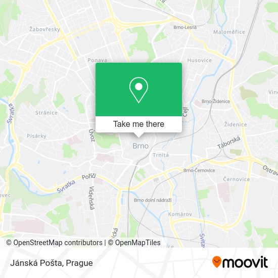 Jánská Pošta map