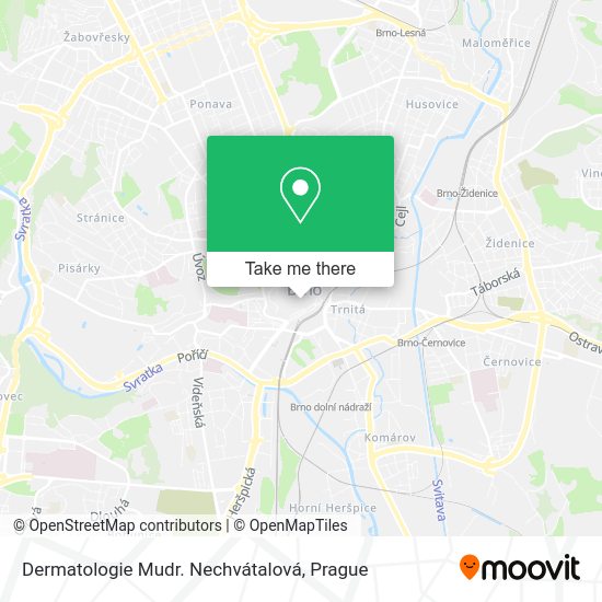 Dermatologie Mudr. Nechvátalová map