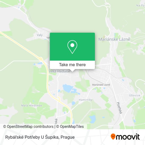 Rybářské Potřeby U Šupíka map