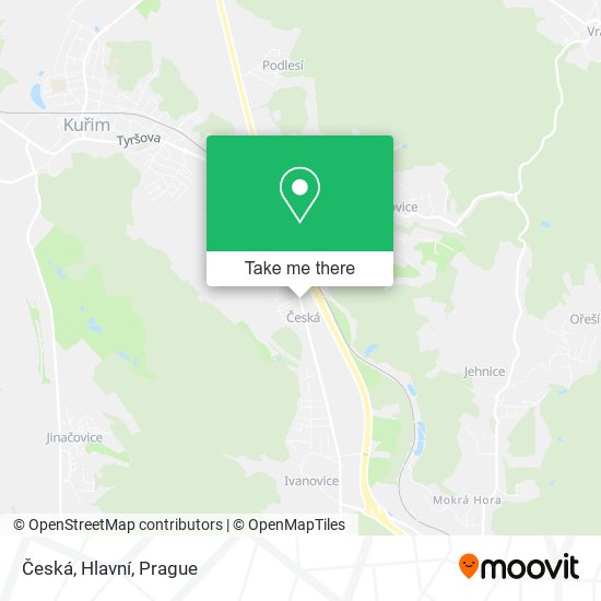 Česká, Hlavní map