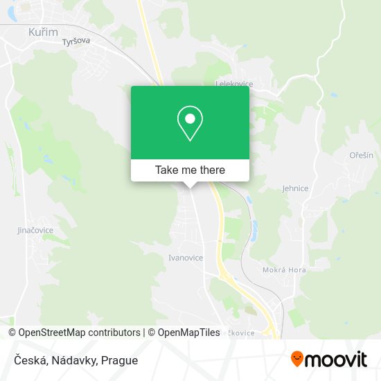 Česká, Nádavky map