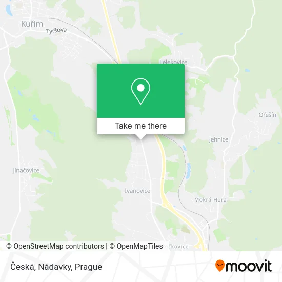 Карта Česká, Nádavky