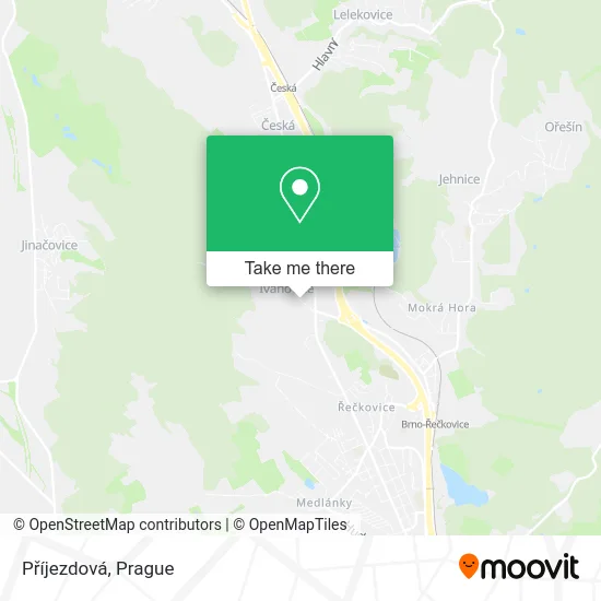 Карта Příjezdová