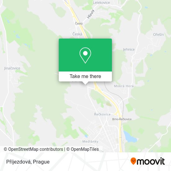 Карта Příjezdová