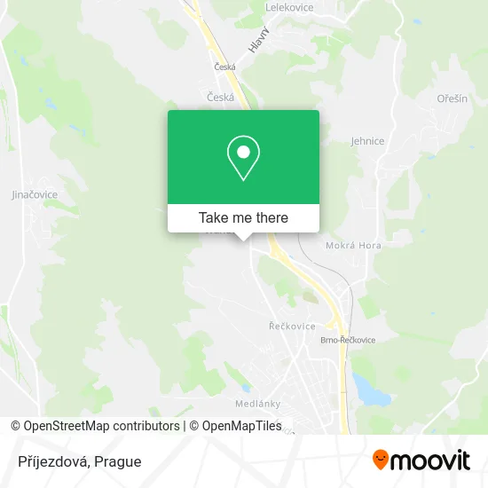 Карта Příjezdová