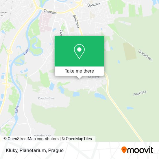 Карта Kluky, Planetárium