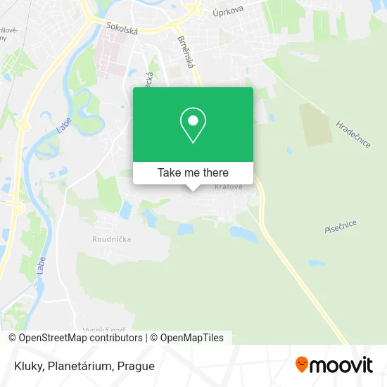 Карта Kluky, Planetárium