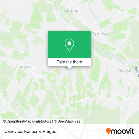 Карта Janovice, Konečná