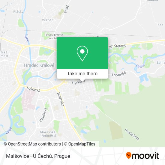 Malšovice - U Čechů map