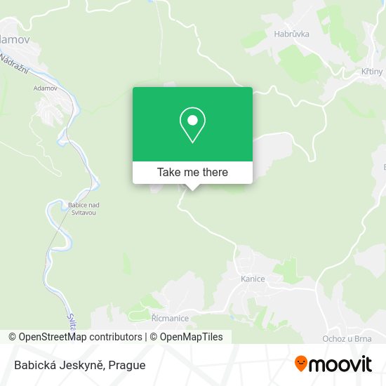 Карта Babická Jeskyně