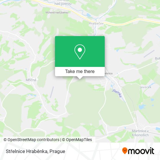 Střelnice Hraběnka map