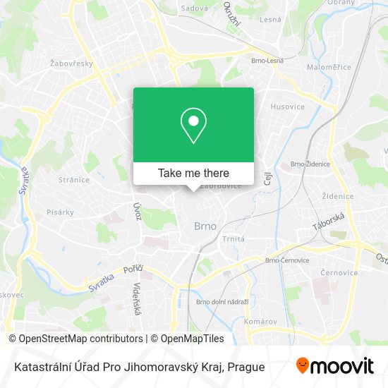Katastrální Úřad Pro Jihomoravský Kraj map