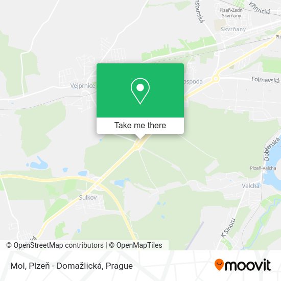 Mol, Plzeň - Domažlická map