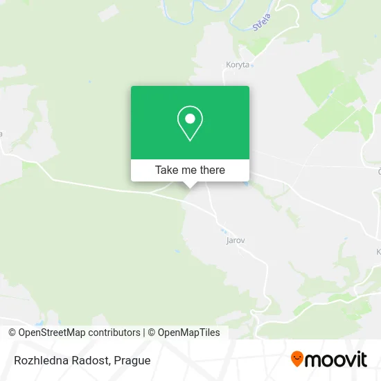 Rozhledna Radost map