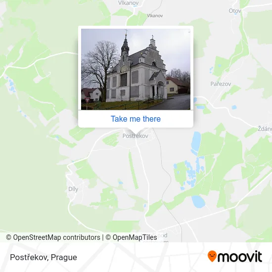 Карта Postřekov
