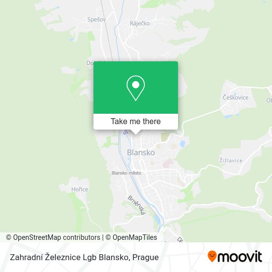 Zahradní Železnice Lgb Blansko map