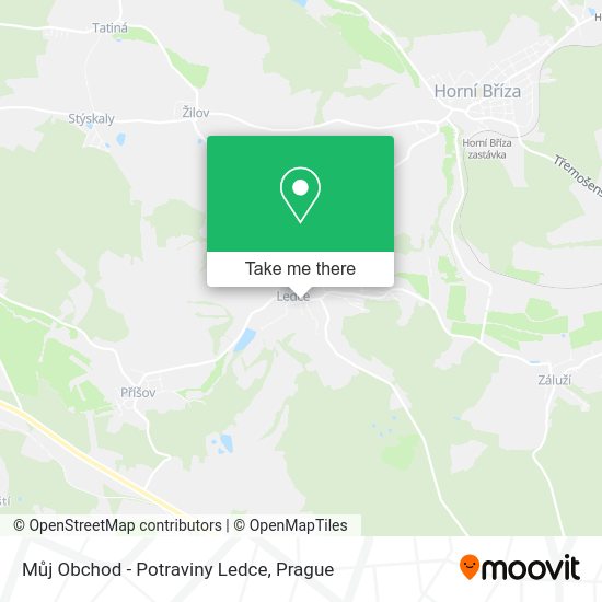 Карта Můj Obchod - Potraviny Ledce