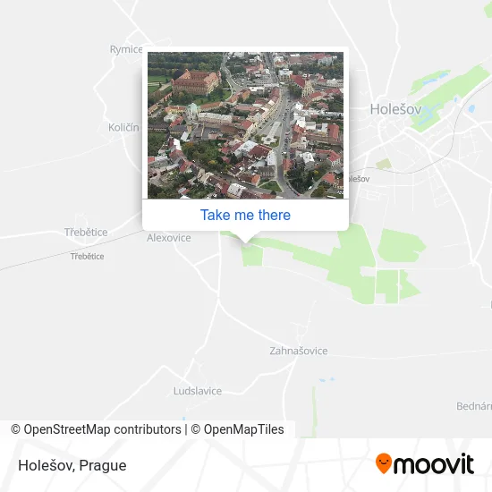 Карта Holešov