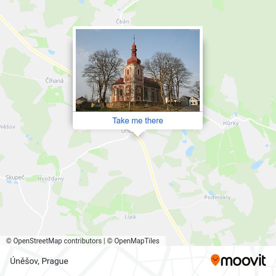 Карта Úněšov