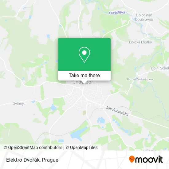 Карта Elektro Dvořák