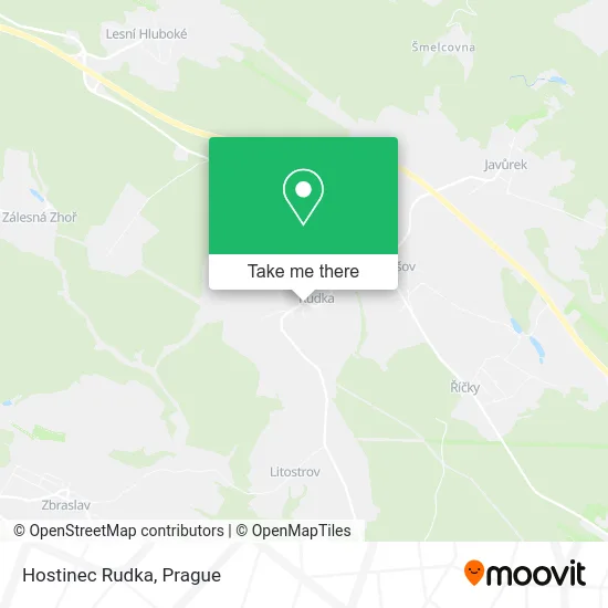 Карта Hostinec Rudka