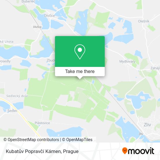 Kubatův Popravčí Kámen map