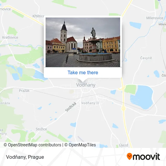 Карта Vodňany