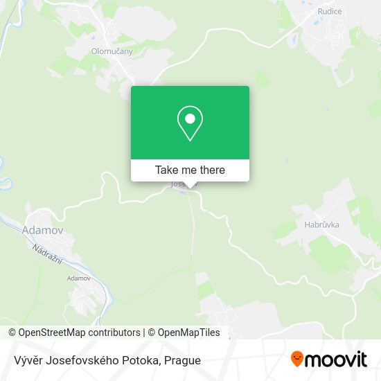 Vývěr Josefovského Potoka map