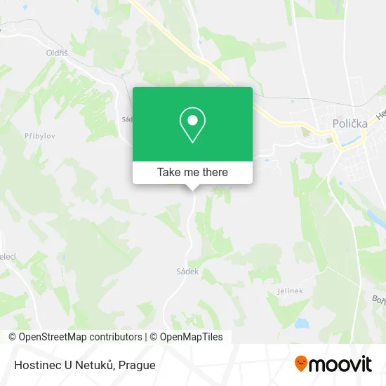 Карта Hostinec U Netuků